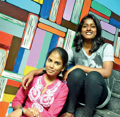 Two girls and a classroom