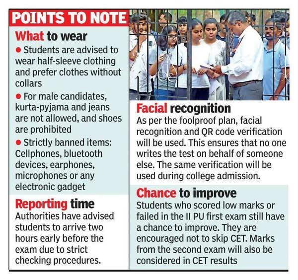 K-CET to be held on April 23, 24 with dress code officer at each centre