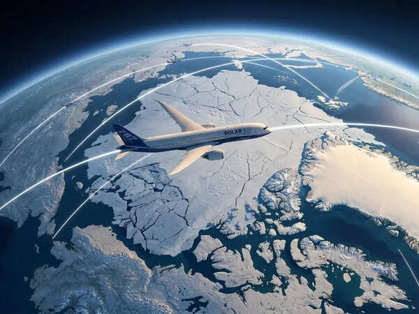 Why do you see flights over the Arctic but almost never over Antarctica?