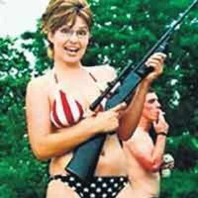 Palin bikini sarah Pitbull in