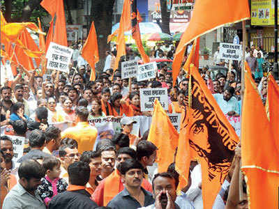 Women taking part in Maratha rally in Pune asked to walk behind men, organisers say crowd chaos forced them to do so