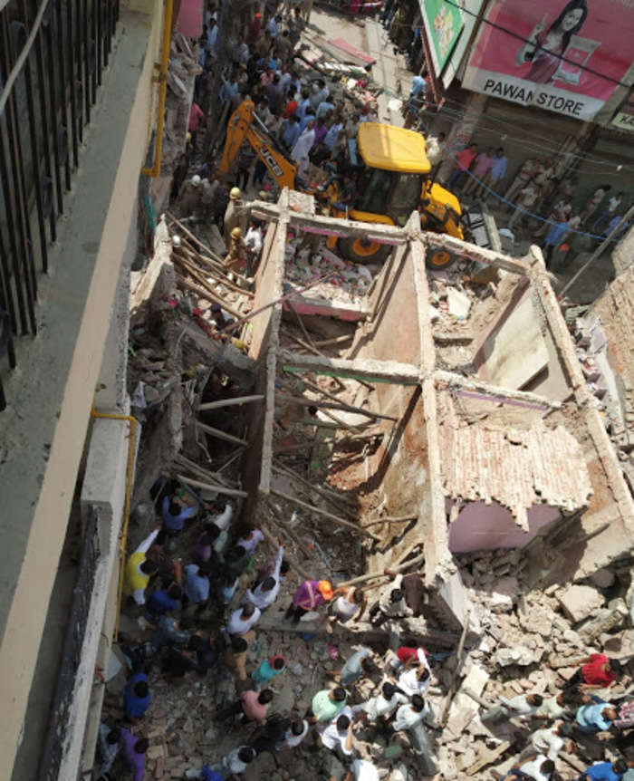 Delhi Building Collapse Live Updates: 3-storey Building Collapses In ...