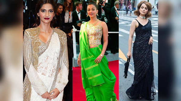 Aishwarya Rai Bachchan, Sonam Kapoor, Kangana Ranaut – Bollywood beauties who wore a saree at the Cannes Film Festival