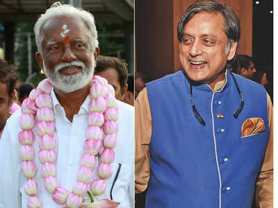 BJP's Kummanam Rajasekharan gives Congress' Shashi Tharoor a good fight