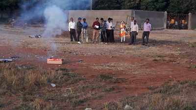 Testing of firecrackers conducted in Mumbai by Maharashtra Pollution Control Board and Awaaz Foundation