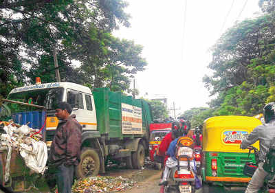 Roads of Kaggadasapura are in a stinking mess