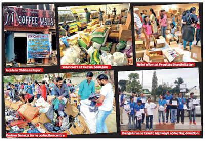 Relief pours in, Bengaluru stands with Kodagu, Kerala