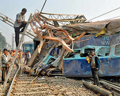 62 hurt as train derails near Kanpur