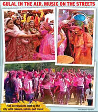 Colours spill onto streets as Holi revelry sweeps Bhopal