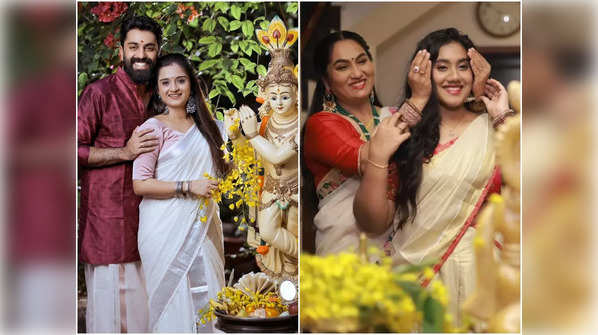 ​Gopika and GP's first festival after wedding to Yamuna's post-Bigg Boss celebration: Here are the best Vishu clicks of Malayalam TV celebs​
