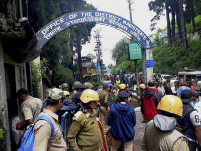 Darjeeling: Gorkha Janmukti Morcha’s indefinite bandh begins today, activists rampage government offices