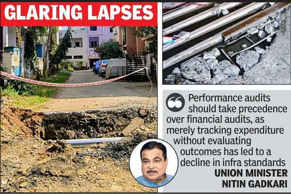 Gadkari Raps Civic Chaos Over Dug-Up Roads, Bad Restoration
