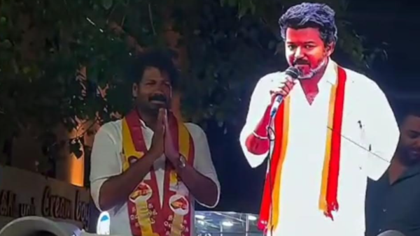 Virtual Vijay: Candidate uses holographic AI technology to compensate for TVK leader’s absence in campaigns