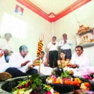 Ulwe temple gets a new look, Shiv lingam