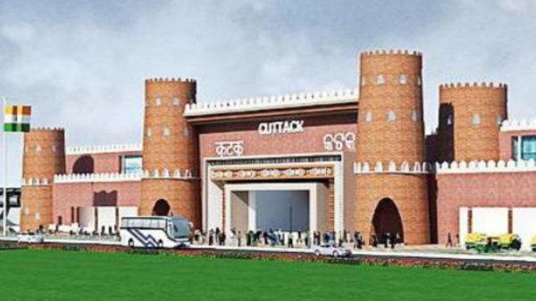 Cuttack railway station entrance likely to be a replica of Barabati fort