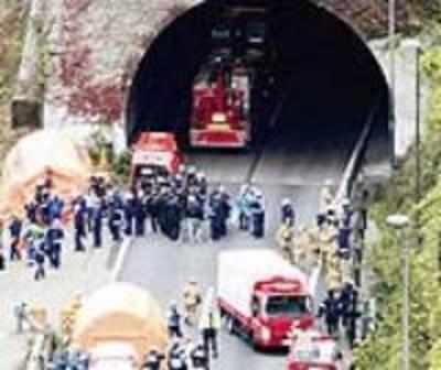 Five die in Japan tunnel collapse