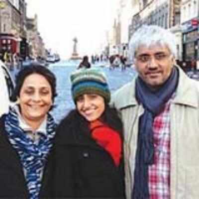 Vikram reunites with former wife in UK