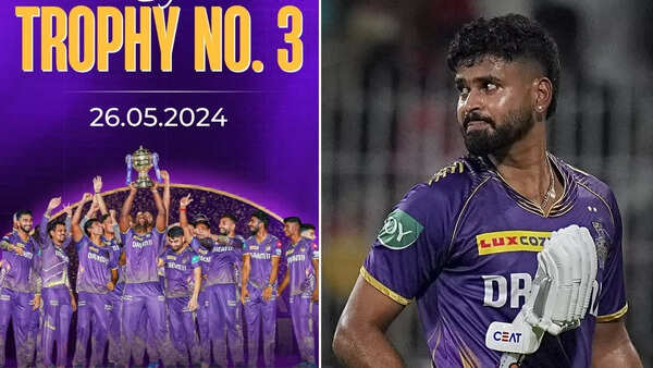 'Itna mat gir jao': No Shreyas Iyer in KKR's IPL 2024 title celebration post; fans blast franchise
