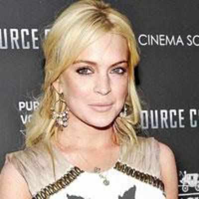 Lindsay Lohan's not at home