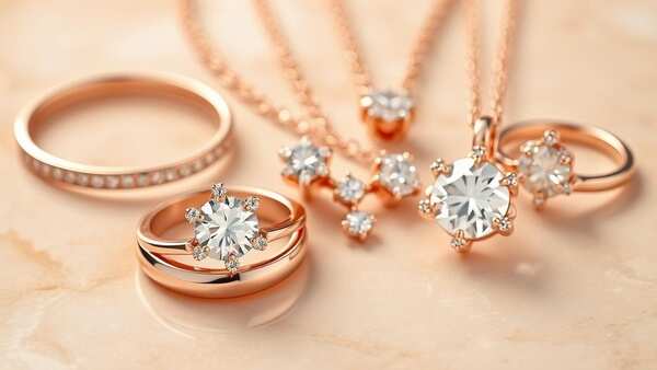 Rose gold diamond pieces for everyday wear