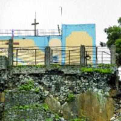 MHADA to build retaining wall at Leo hill road
