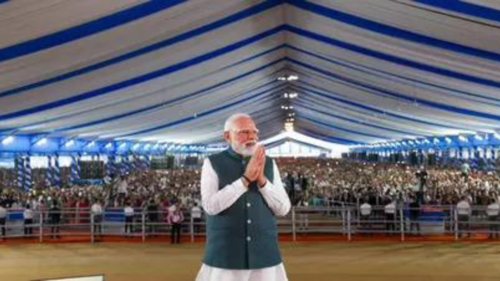 In Pics— PM Modi in Purnea: Big projects, bold promises ahead of Bihar polls