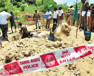 More skeletal remains exhumed in Madurai