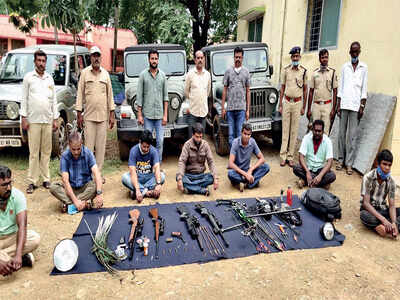 Forest officials bust alleged poaching plans, 4 held