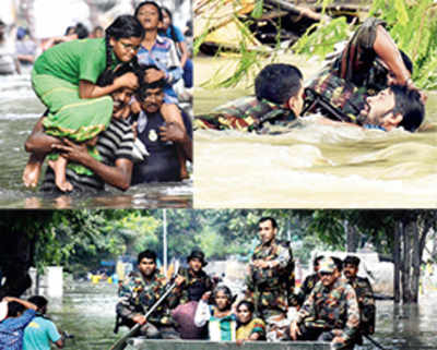 Let-up in rain; rescue gains speed in flood-hit Chennai