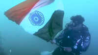 Independence Day: Puducherry divers raise tricolour undersea 