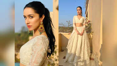 Shraddha Kapoor's INR 2 lakh lehenga is perfect for a white wedding