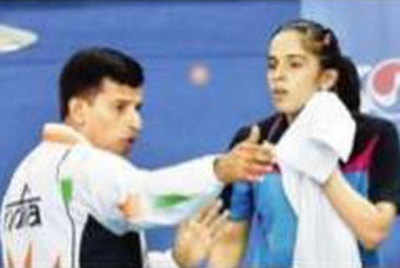 Only Vimal, hints Saina after losing in quarters