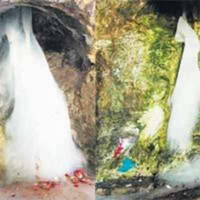 Amarnath Shiva lingam is melting