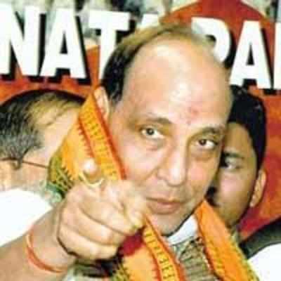 Rajnath re-elected as BJP chief
