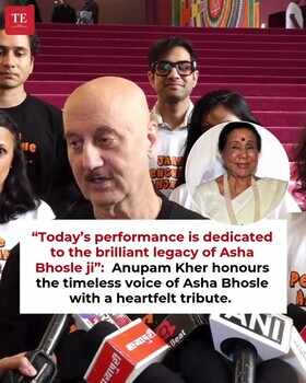 Anupam Kher Dedicates Performance to Asha Bhosle&rsquo;s Legacy