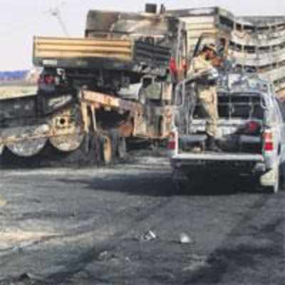 Taliban torch 20 NATO vehicles in Pakistan; fresh violence in Swat