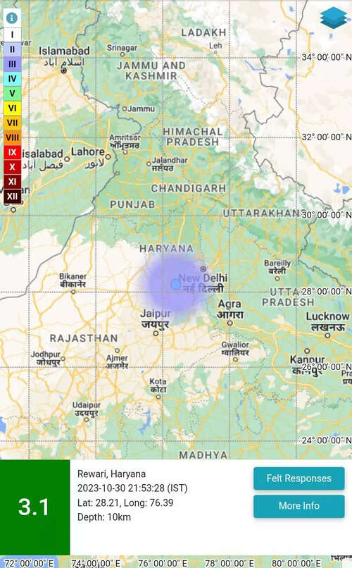Earthquake news haryana today