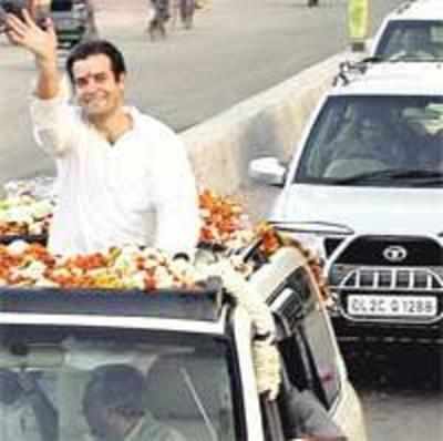Rahul's show hits road block