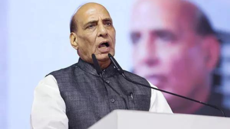 Congress tainted by corruption in Chhattisgarh, says Rajnath Singh