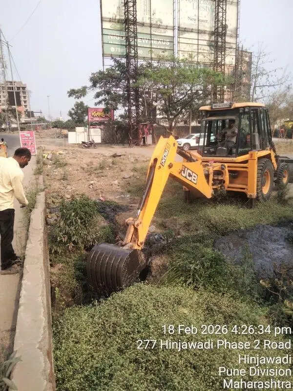 Untreated sewage flow into MIDC pipelines in Hinjewadi obstruct pre-monsoon repair works