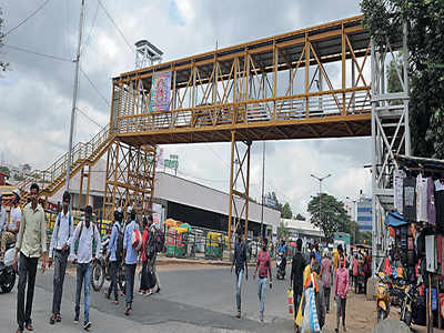Skywalk connecting KSR Railway Station and Majestic Metro Station to be ready by mid-August