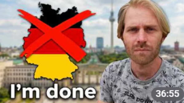 ‘Only option is to leave’: German YouTuber with 2 million followers says he wants to abandon the country after 30 years