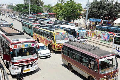 City takes a hike as buses strike