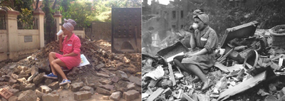 Bandra woman trolls BMC as it leaves a pile of rubble near her house