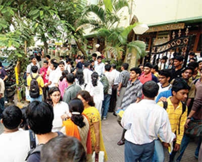 Testing time for B Com students at exam centres