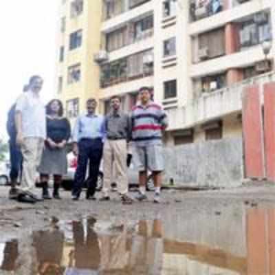 In Wadala, money can't buy them a clean road