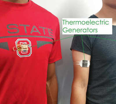 T-shirts, arm bands to turn body heat into electricity