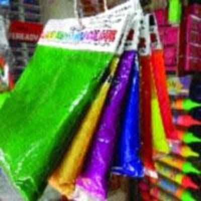 City markets wear a colourful look for Holi