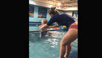 Mom tosses infant into pool, video goes viral 