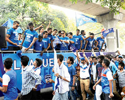 Rapturous reception back home for Bengaluru Football Club